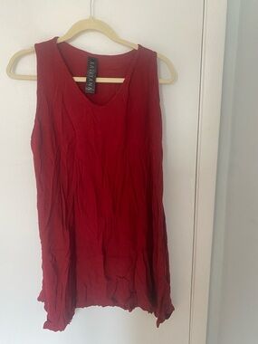Kaliyana Red Tunic (Canadian avant-garde designer)